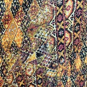 NWT Lane Bryant Long Slit‎ Aztec Pleated Maxi Skirt w/Pockets Boho Indie 18/20